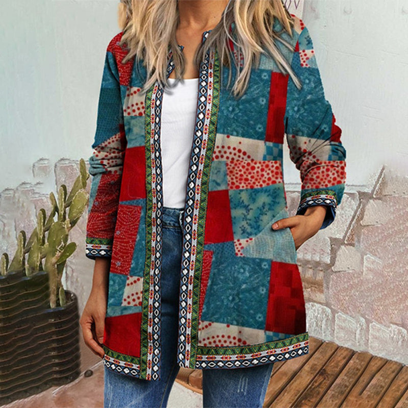 Long printed cheap cardigan