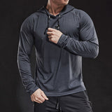 Men's Long Sleeve Hoodie T-Shirt