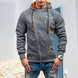 Men's Hooded Side Zip Cationic Sweatshirt