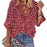 Vintage Polka Dot Blouse