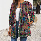 Vintage Ethnic Print Jacket