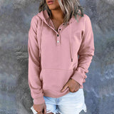 Long Sleeve Casual Drawstring Pocket Hoodie