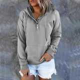 Long Sleeve Casual Drawstring Pocket Hoodie