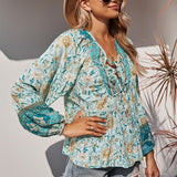 Romantic Holiday Print Shirt