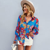 Lantern Sleeve Button-Up Shirt