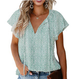 Boho V Neck Loose Blouse